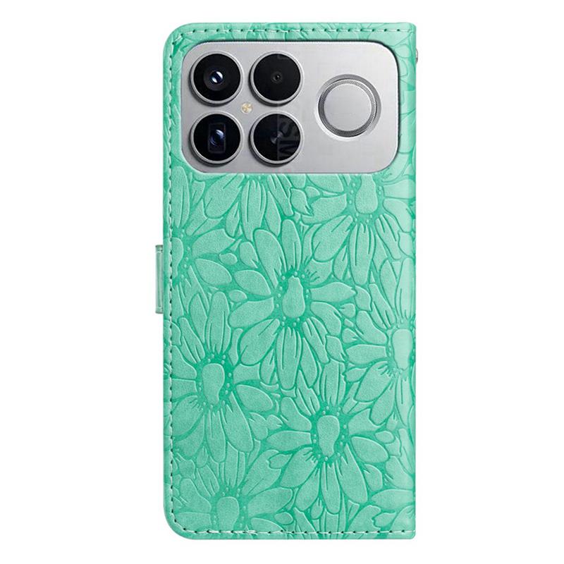 For Redmi K90 Pro Max / Poco F8 Ultra Daisy Embossed Leather Phone Case(Green)
