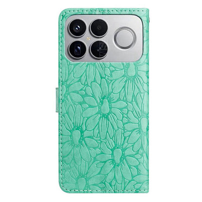 For Redmi K90 Pro Max / Poco F8 Ultra Daisy Embossed Leather Phone Case(Green)