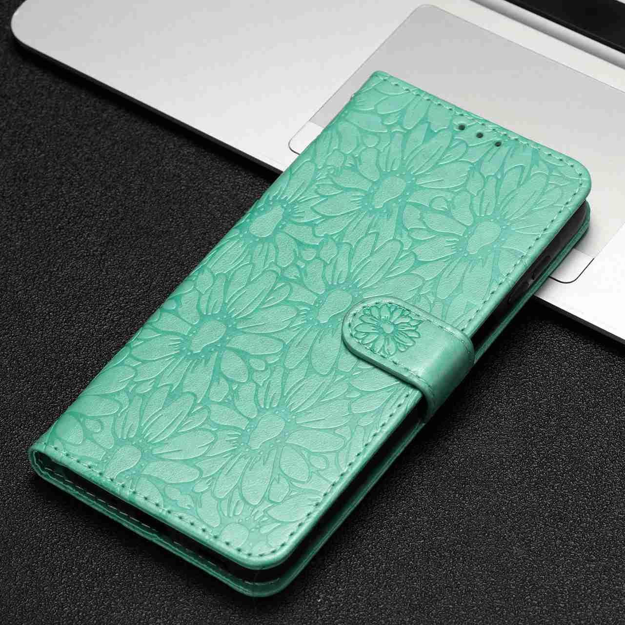 For Redmi K90 Pro Max / Poco F8 Ultra Daisy Embossed Leather Phone Case(Green)