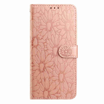 For Redmi K90 Pro Max / Poco F8 Ultra Daisy Embossed Leather Phone Case(Rose Gold)