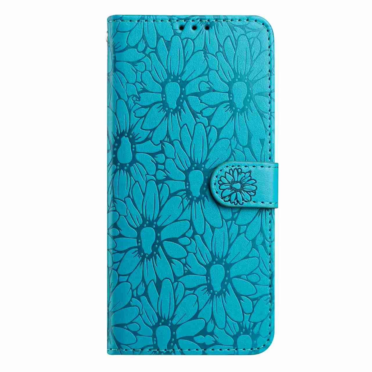 For Redmi K90 Pro Max / Poco F8 Ultra Daisy Embossed Leather Phone Case(Blue)