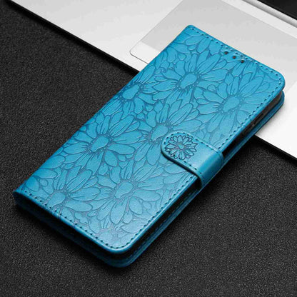 For Redmi K90 Pro Max / Poco F8 Ultra Daisy Embossed Leather Phone Case(Blue)