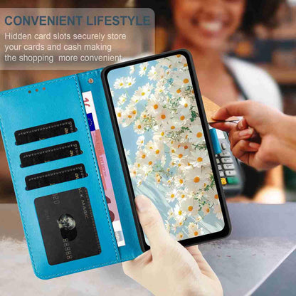 For Redmi K90 Pro Max / Poco F8 Ultra Daisy Embossed Leather Phone Case(Blue)