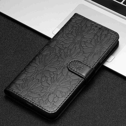 For Redmi K90 Pro Max / Poco F8 Ultra Daisy Embossed Leather Phone Case(Black)