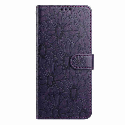 For Redmi K90 Pro Max / Poco F8 Ultra Daisy Embossed Leather Phone Case(Dark Purple)