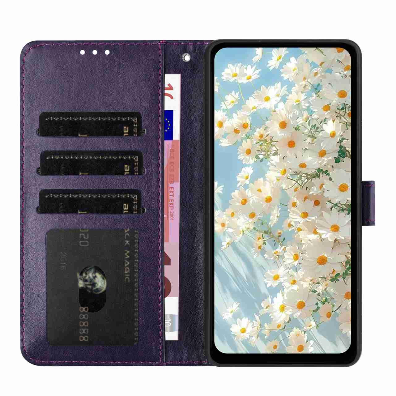 For Redmi K90 Pro Max / Poco F8 Ultra Daisy Embossed Leather Phone Case(Dark Purple)