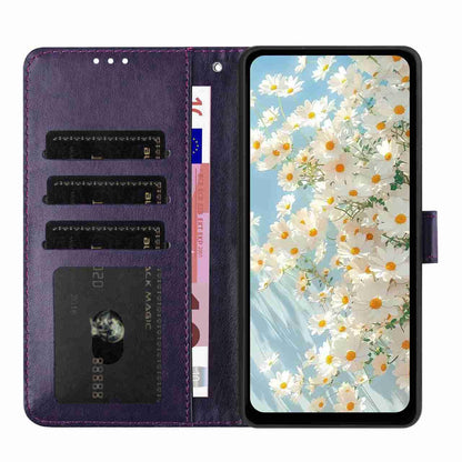 For Redmi K90 Pro Max / Poco F8 Ultra Daisy Embossed Leather Phone Case(Dark Purple)