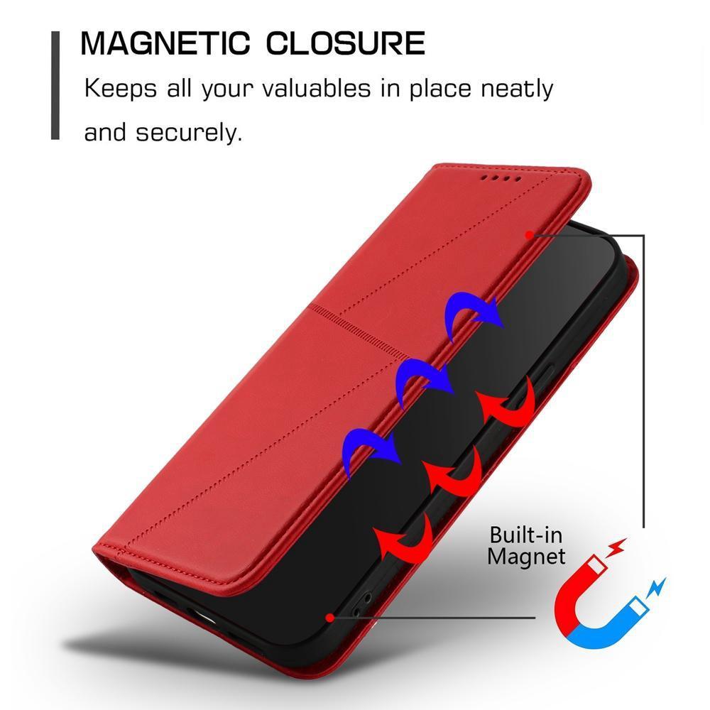 For Redmi K90 Pro Max / Poco F8 Ultra Strong Magnetic Frosted Flip Leather Phone Case(Red)