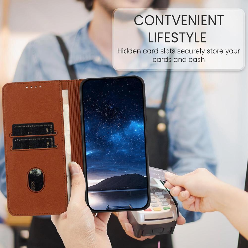 For Redmi K90 Pro Max / Poco F8 Ultra Strong Magnetic Frosted Flip Leather Phone Case(Coffee Color)