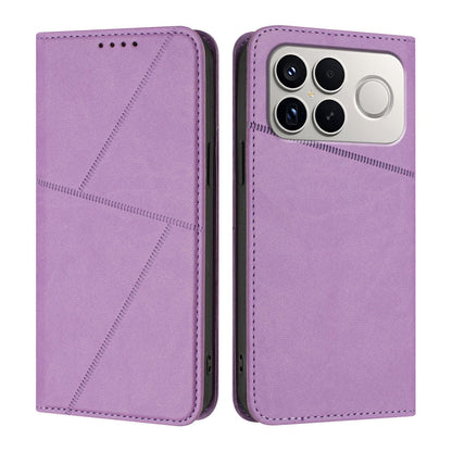 For Redmi K90 Pro Max / Poco F8 Ultra Strong Magnetic Frosted Flip Leather Phone Case(Light Purple)