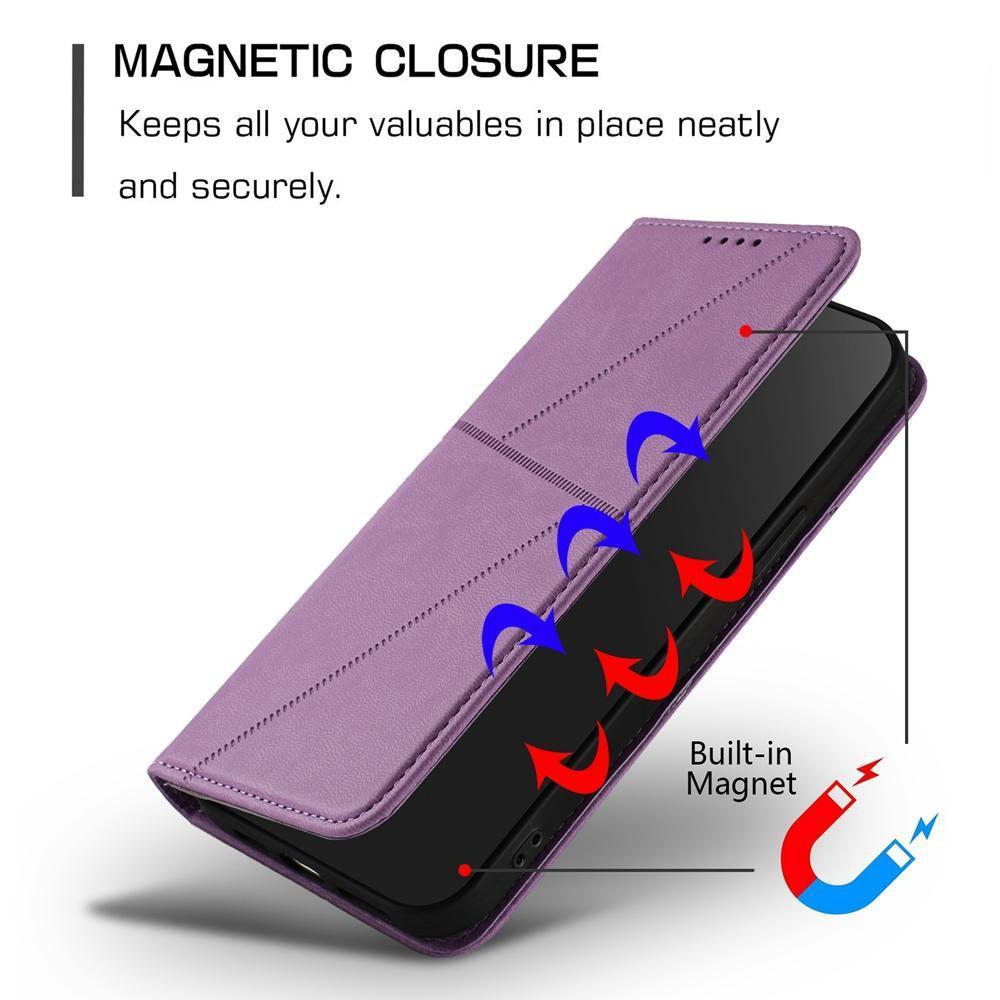 For Redmi K90 Pro Max / Poco F8 Ultra Strong Magnetic Frosted Flip Leather Phone Case(Light Purple)