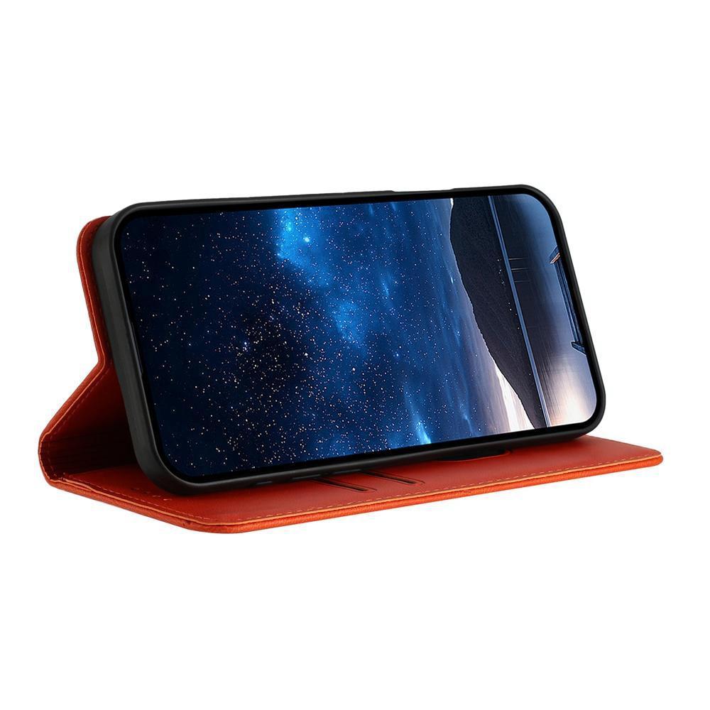For Redmi K90 Pro Max / Poco F8 Ultra Strong Magnetic Frosted Flip Leather Phone Case(Orange)