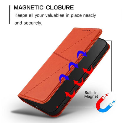 For Redmi K90 Pro Max / Poco F8 Ultra Strong Magnetic Frosted Flip Leather Phone Case(Orange)
