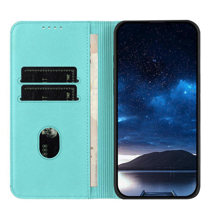 For Redmi K90 Pro Max / Poco F8 Ultra Strong Magnetic Frosted Flip Leather Phone Case(Light Blue)