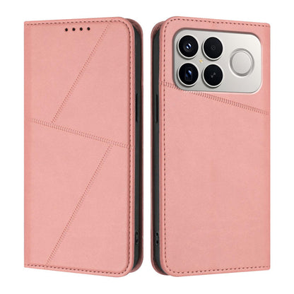 For Redmi K90 Pro Max / Poco F8 Ultra Strong Magnetic Frosted Flip Leather Phone Case(Pink)