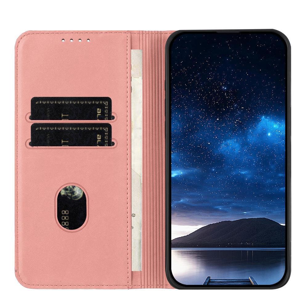 For Redmi K90 Pro Max / Poco F8 Ultra Strong Magnetic Frosted Flip Leather Phone Case(Pink)
