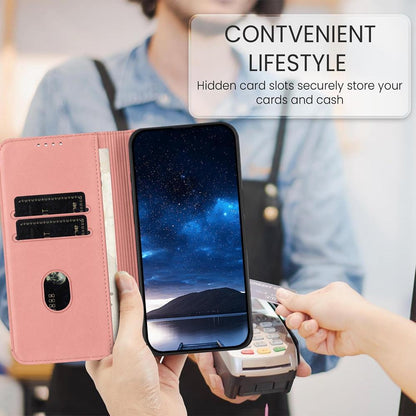 For Redmi K90 Pro Max / Poco F8 Ultra Strong Magnetic Frosted Flip Leather Phone Case(Pink)
