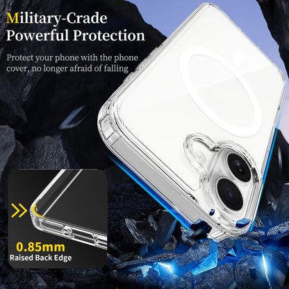 For iPhone 18 Scratchproof PC Hybrid TPU Magsafe Phone Case - Transparent - EDA008013405A