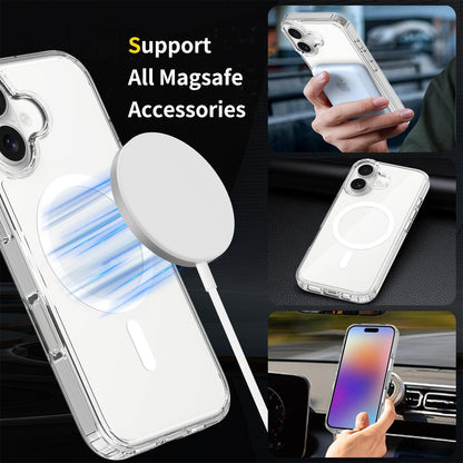 For iPhone 18 Scratchproof PC Hybrid TPU Magsafe Phone Case - Transparent - EDA008013405A