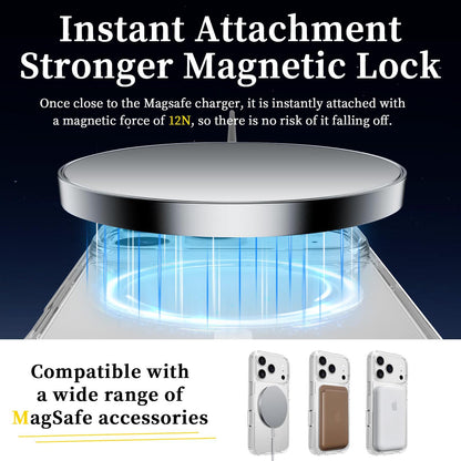 For iPhone 18 Pro Scratchproof PC Hybrid TPU Magsafe Phone Case - Transparent - EDA008013406A