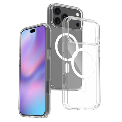 For iPhone 18 Pro Max Scratchproof PC Hybrid TPU Magsafe Phone Case - Transparent - EDA008013407A