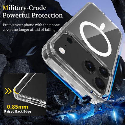 For iPhone 18 Pro Max Scratchproof PC Hybrid TPU Magsafe Phone Case - Transparent - EDA008013407A