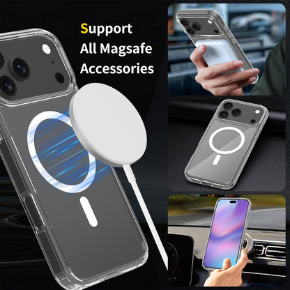 For iPhone 18 Pro Max Scratchproof PC Hybrid TPU Magsafe Phone Case - Transparent - EDA008013407A