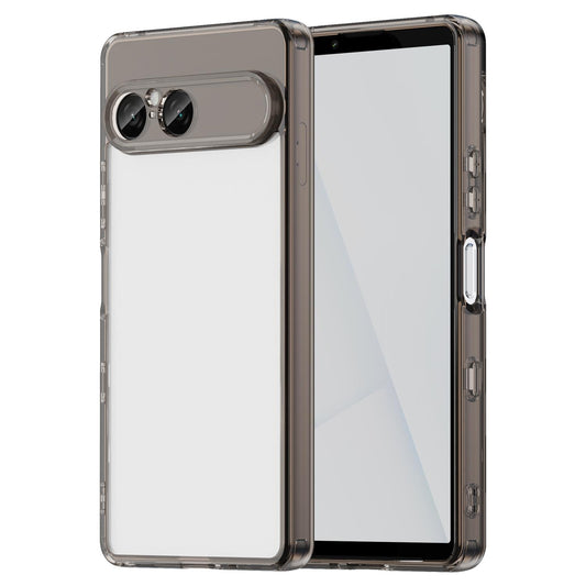 For Sony Xperia 10 VIII PC Hybrid TPU Airbag Shockproof Phone Case(Transparent Black)