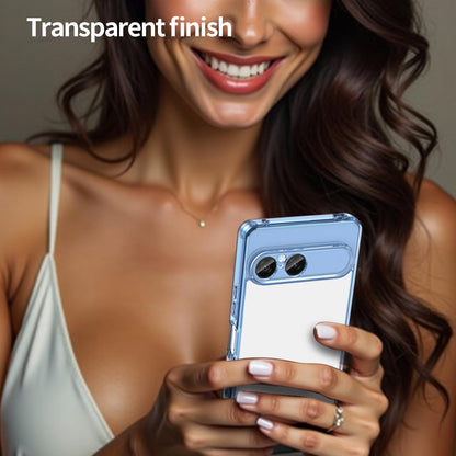 For Sony Xperia 10 VIII PC Hybrid TPU Airbag Shockproof Phone Case(Transparent Blue)