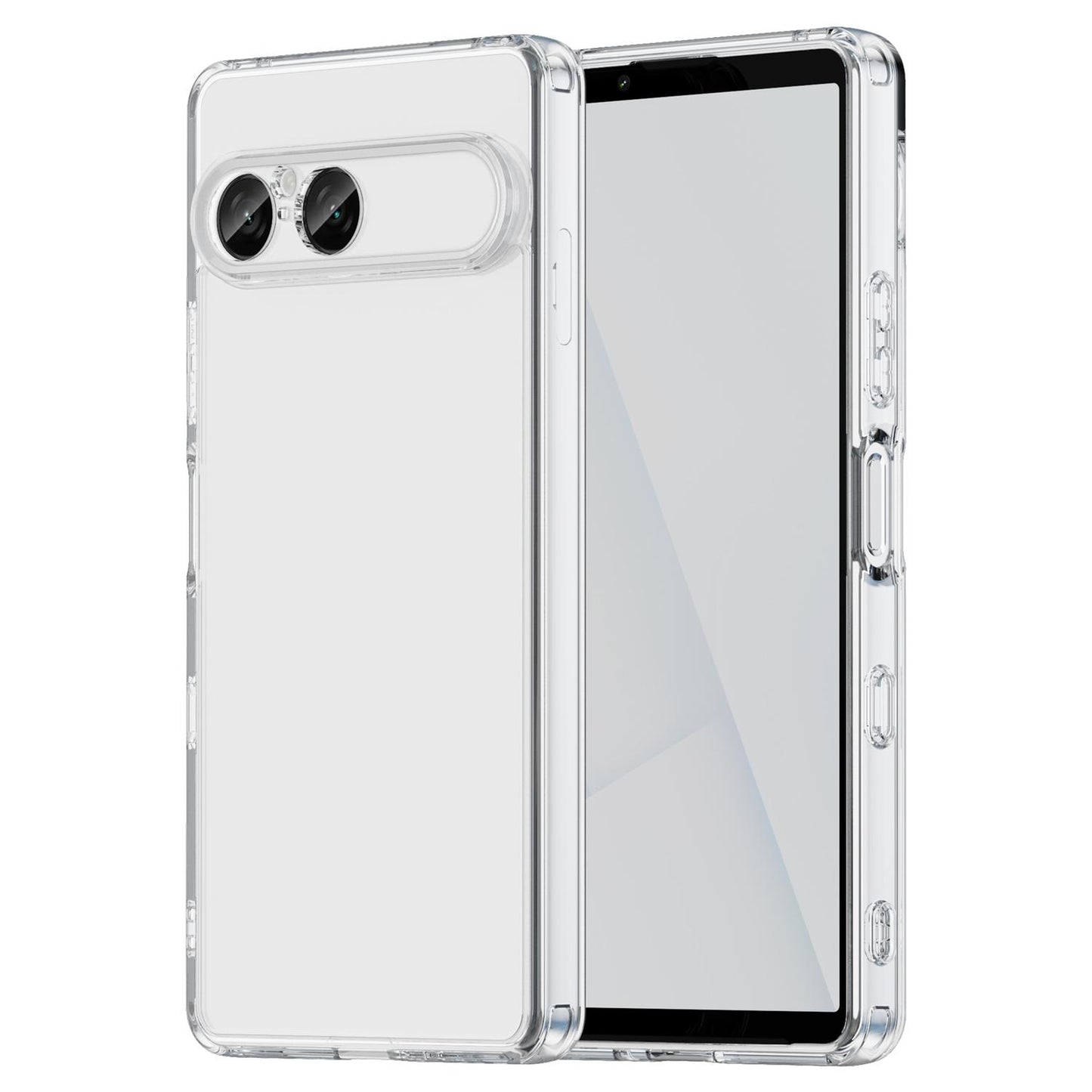 For Sony Xperia 10 VIII PC Hybrid TPU Airbag Shockproof Phone Case(Transparent)