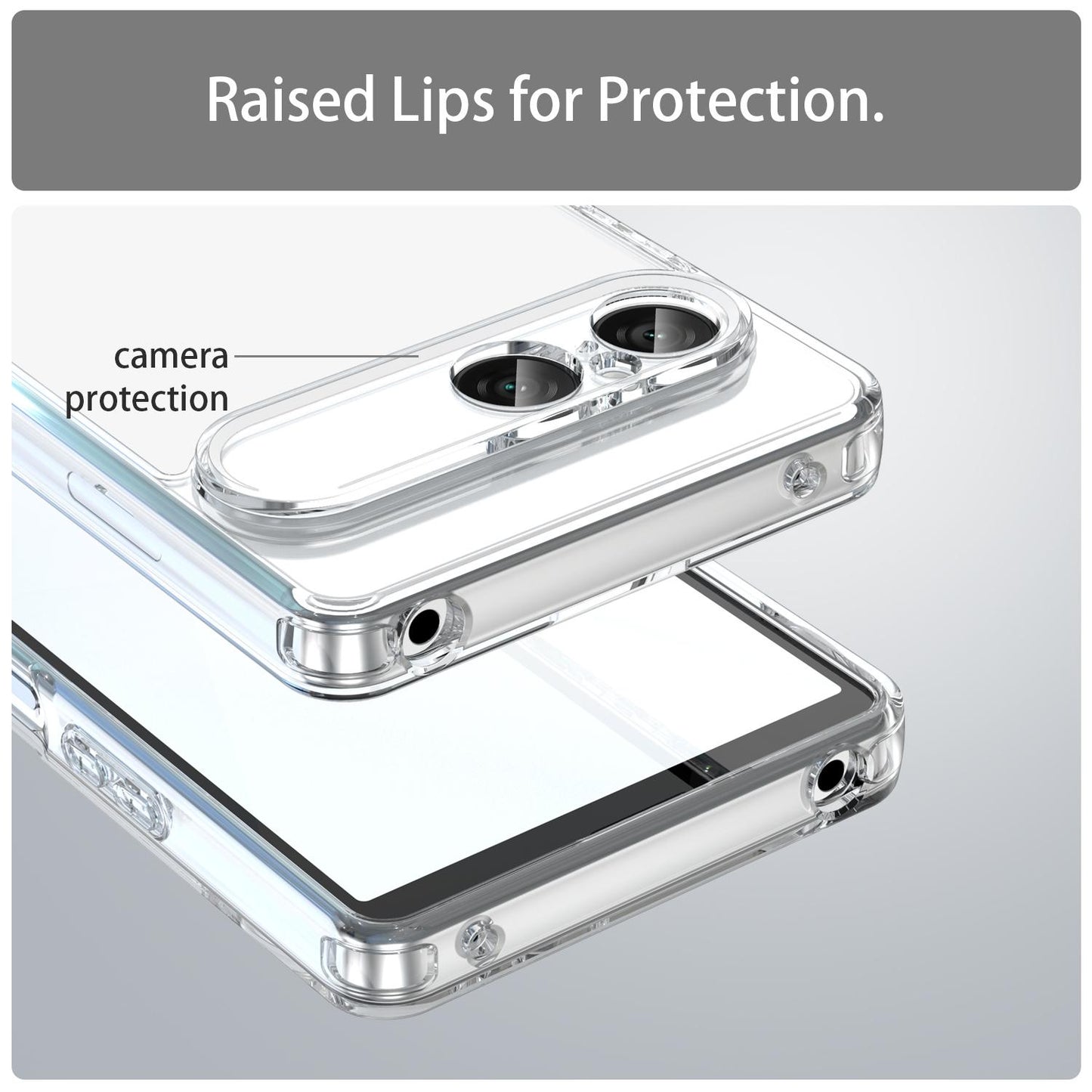 For Sony Xperia 10 VIII PC Hybrid TPU Airbag Shockproof Phone Case(Transparent)