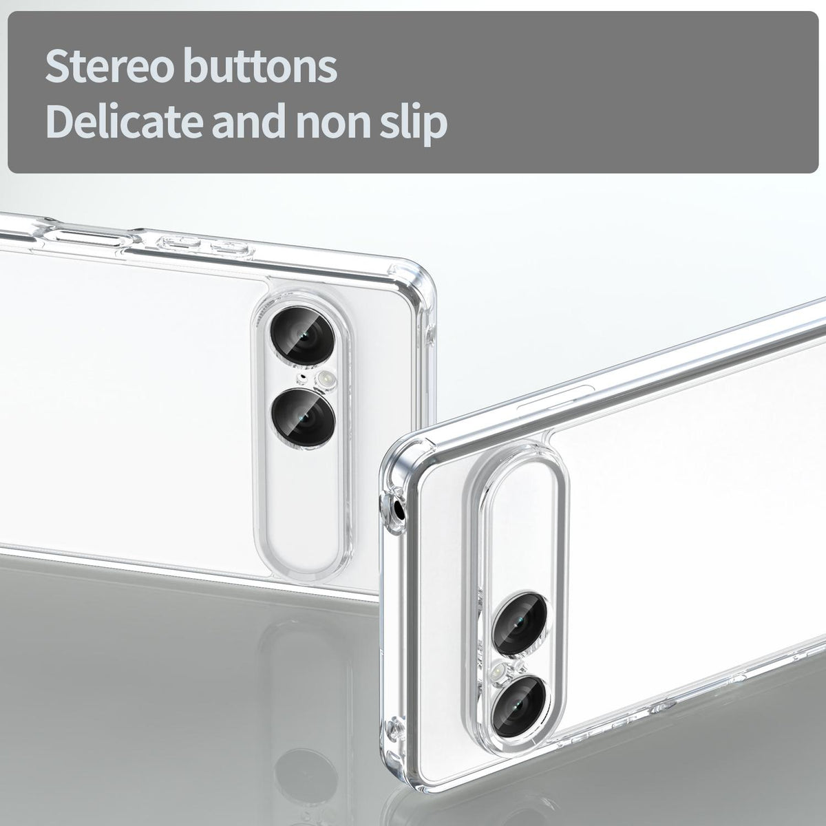 For Sony Xperia 10 VIII PC Hybrid TPU Airbag Shockproof Phone Case - Transparent - EDA008024302C