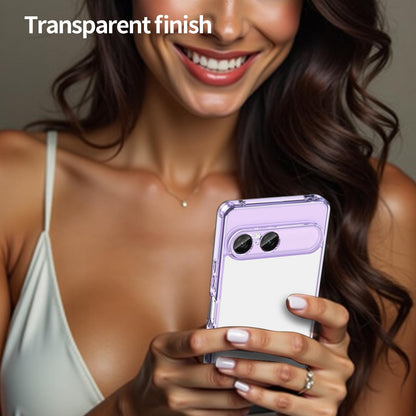 For Sony Xperia 10 VIII PC Hybrid TPU Airbag Shockproof Phone Case(Transparent Purple)