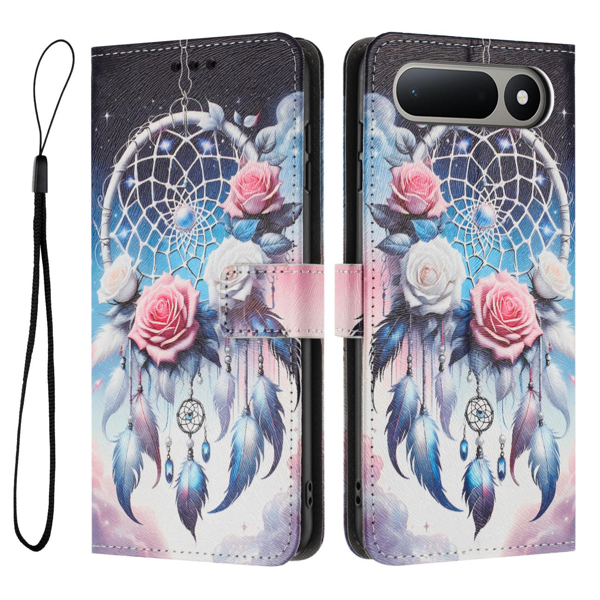 For Tecno Spark 50 5G Color Drawing Pattern Leather Phone Case - Butterfly Tree - EDA008044211G