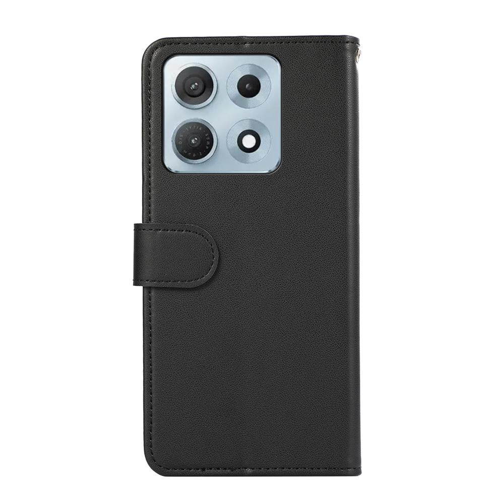 For Motorola Edge 70 Max 5G ABEEL Delicate Texture Splicing RFID Leather Phone Case(Black)