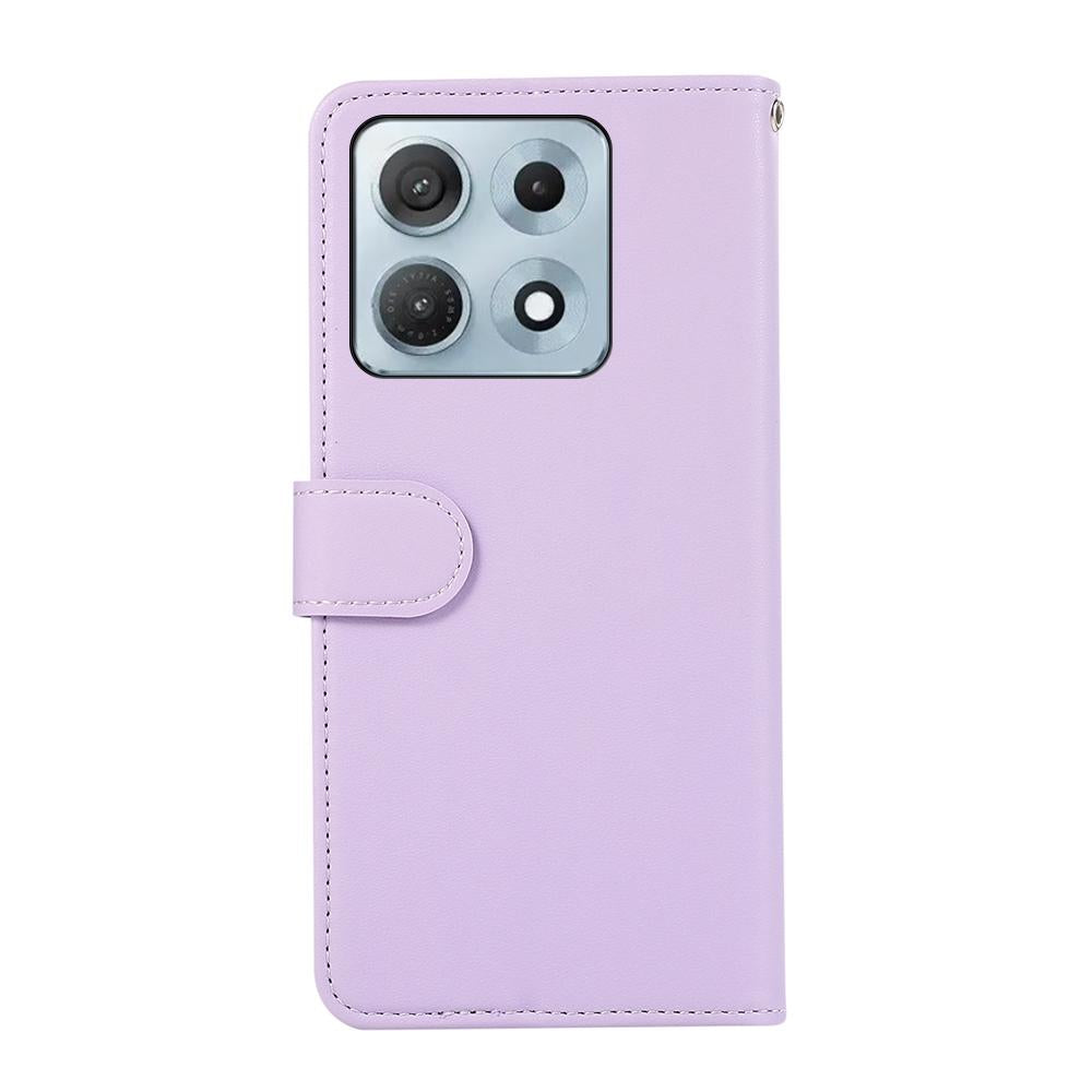 For Motorola Edge 70 Max 5G ABEEL Delicate Texture Splicing RFID Leather Phone Case(Purple)