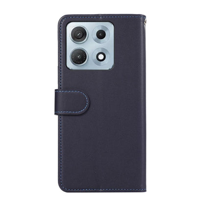 For Motorola Edge 70 Max 5G ABEEL Delicate Texture Splicing RFID Leather Phone Case(Blue)