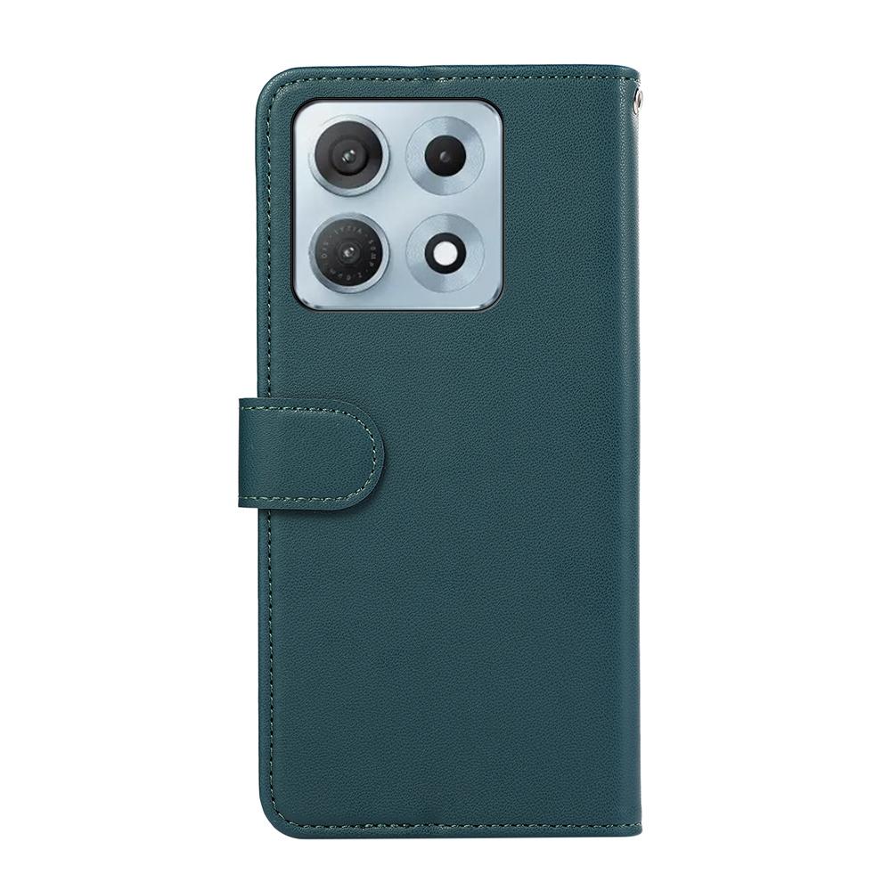 For Motorola Edge 70 Max 5G ABEEL Delicate Texture Splicing RFID Leather Phone Case(Green)