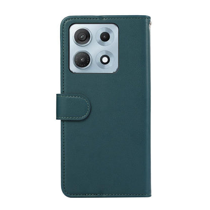For Motorola Edge 70 Max 5G ABEEL Delicate Texture Splicing RFID Leather Phone Case(Green)
