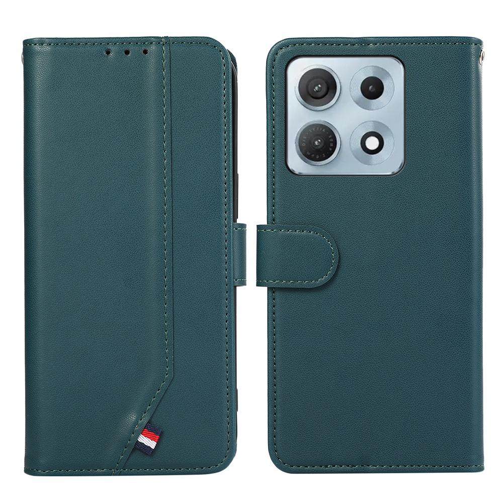For Motorola Edge 70 Max 5G ABEEL Delicate Texture Splicing RFID Leather Phone Case(Green)