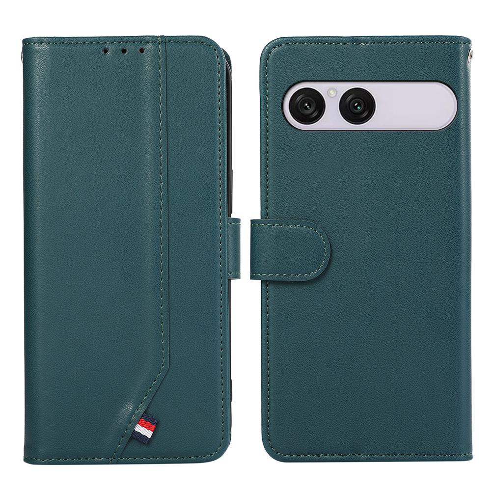 For Sony Xperia 10 VIII ABEEL Delicate Texture Splicing RFID Leather Phone Case - Green - EDA008048204F