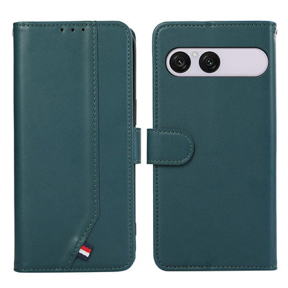 For Sony Xperia 10 VIII ABEEL Delicate Texture Splicing RFID Leather Phone Case - Green - EDA008048204F