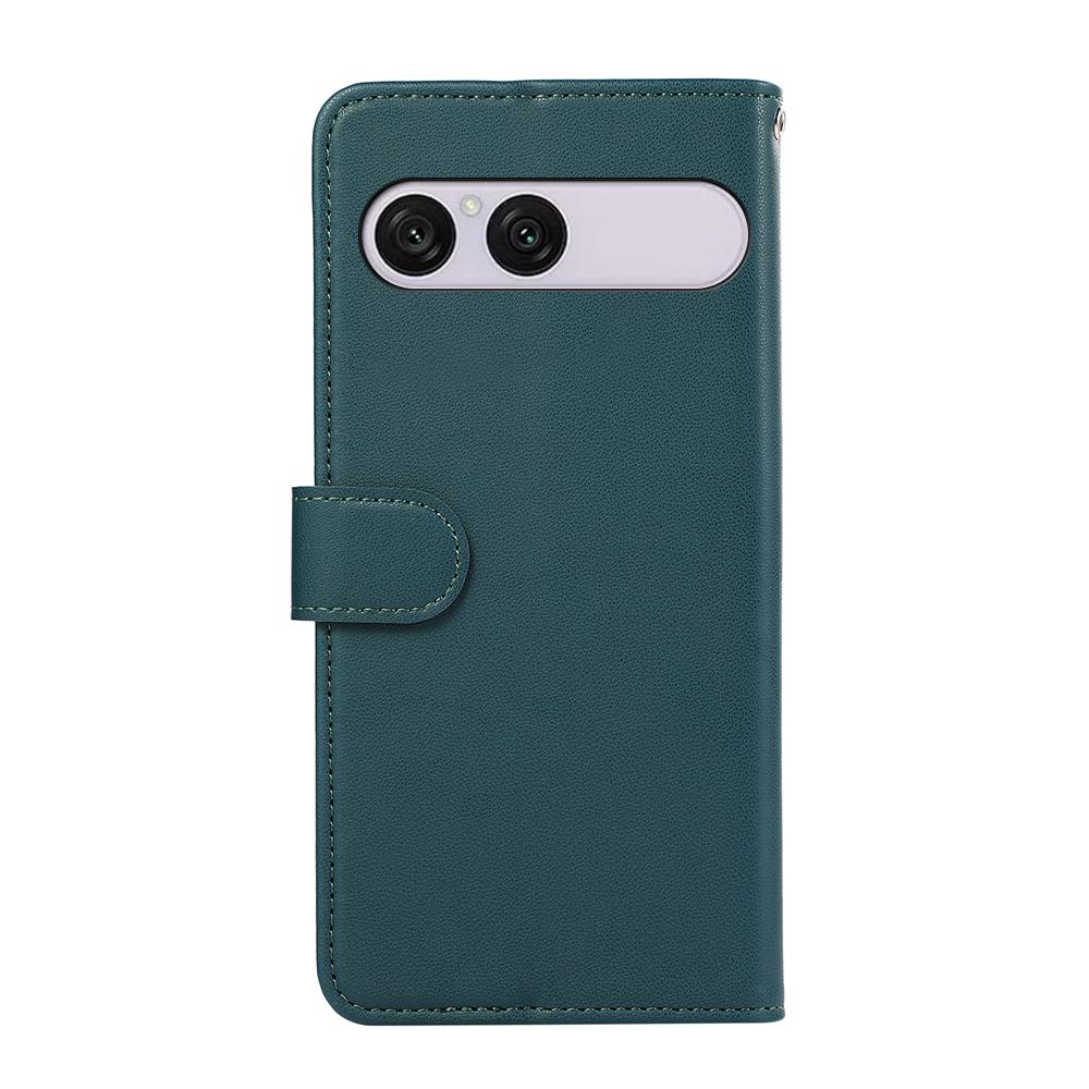 For Sony Xperia 10 VIII ABEEL Delicate Texture Splicing RFID Leather Phone Case - Green - EDA008048204F
