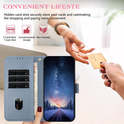 For Redmi K90 Pro Max / Poco F8 Ultra Metal Bow Leather Phone Case with Hand Strap(Purple)