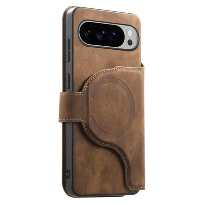 For Google Pixel 11 Pro XL CaseNeo MagSafe RFID Anti-theft Retro Leather Phone Case - Brown - EDA008112505B