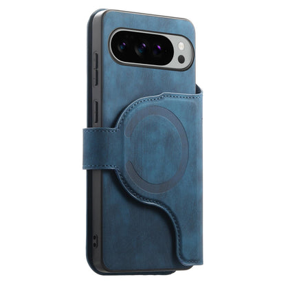 For Google Pixel 11 Pro XL CaseNeo MagSafe RFID Anti-theft Retro Leather Phone Case - Blue - EDA008112505C