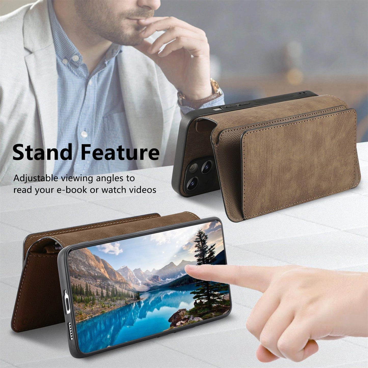 For Redmi K90 Pro Max / Poco F8 Ultra CaseNeo MagSafe RFID Anti-theft Zipper Wallet Retro Leather Phone Case(Brown)