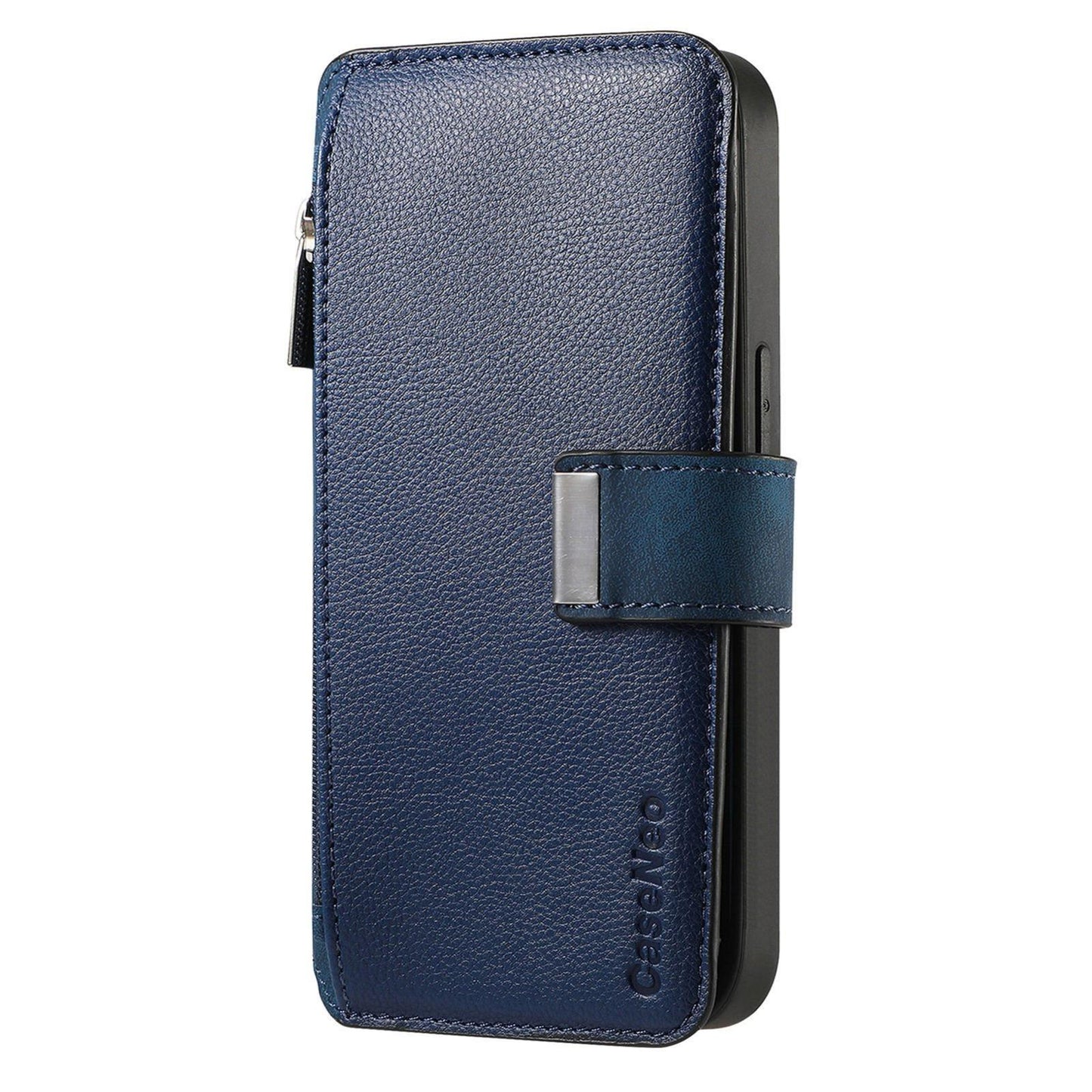 For Redmi K90 Pro Max / Poco F8 Ultra CaseNeo MagSafe RFID Anti-theft Zipper Wallet Retro Leather Phone Case(Blue)