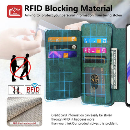 For Redmi K90 Pro Max / Poco F8 Ultra CaseNeo MagSafe RFID Anti-theft Zipper Wallet Retro Leather Phone Case(Green)