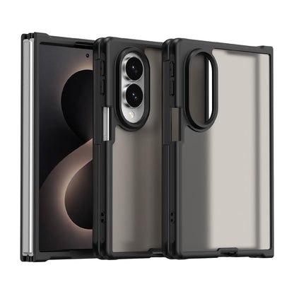 For Galaxy Z Fold8 5G Fan Dun Series TPU Hybrid PC Frosted Phone Case - Black - EDA008121103A